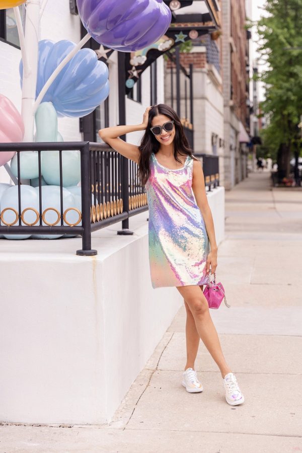 Women’s Rainbow Sunset Gem Dress