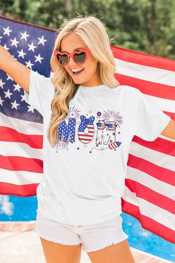 4th of July Family Matching Outfits Funny American Flag Mom Dad Kids Tee Casual Family Vacation Patriotic Tops 2025