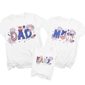 4th of July Family Matching Outfits Funny American Flag Mom Dad Kids Tee Casual Family Vacation Patriotic Tops 2025 4th of July Family Matching Outfits Funny American Flag Mom Dad Kids Tee Casual Family Vacation Patriotic Tops 2025