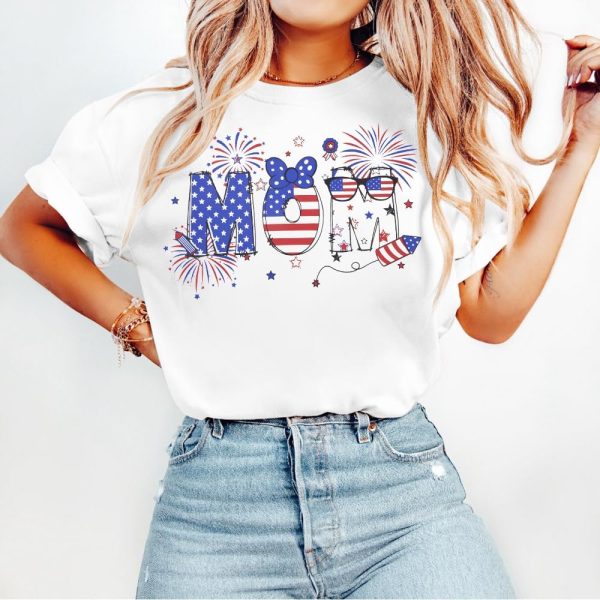 4th of July Family Matching Outfits Funny American Flag Mom Dad Kids Tee Casual Family Vacation Patriotic Tops 2025