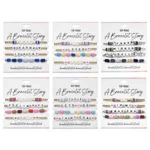 A Bracelet Story – Eras Edition Beaded Stretch Bracelets (4 bracelets per card)
