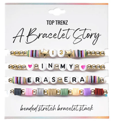 A Bracelet Story – Eras Edition Beaded Stretch Bracelets (4 bracelets per card) A Bracelet Story – Eras Edition Beaded Stretch Bracelets (4 bracelets per card)
