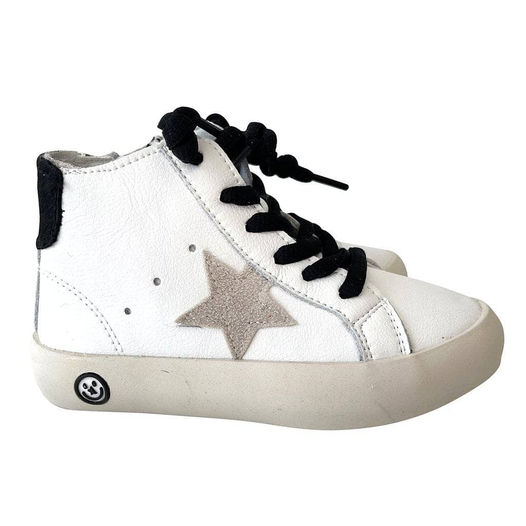 Black Happy High-Top Sneaker Black Happy High-Top Sneaker
