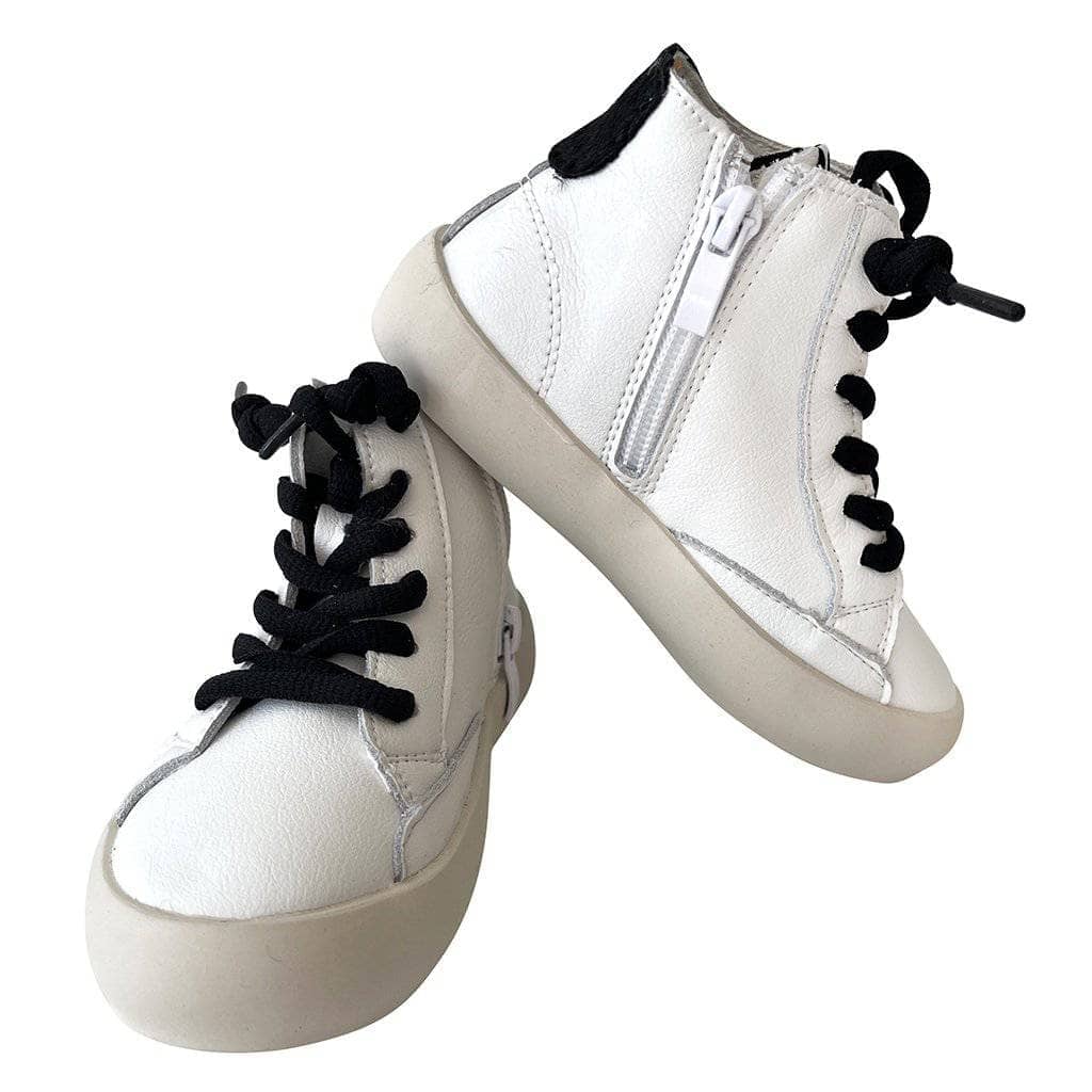 Black Happy High-Top Sneaker Black Happy High-Top Sneaker