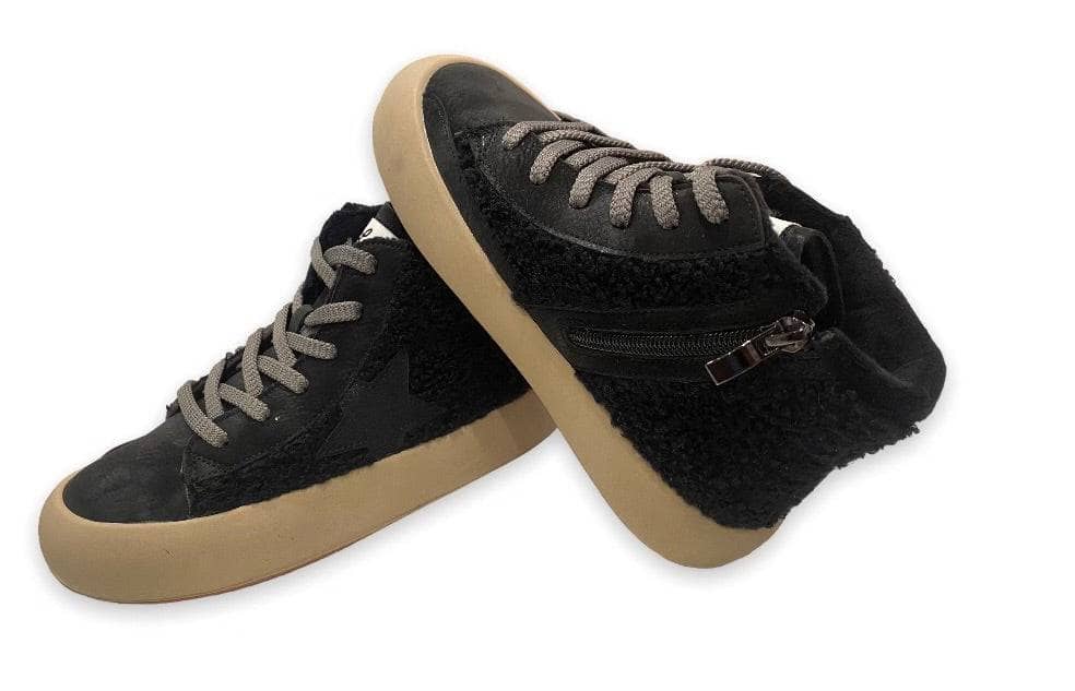 Blackout High-top Sherpa Sneaker Blackout High-top Sherpa Sneaker