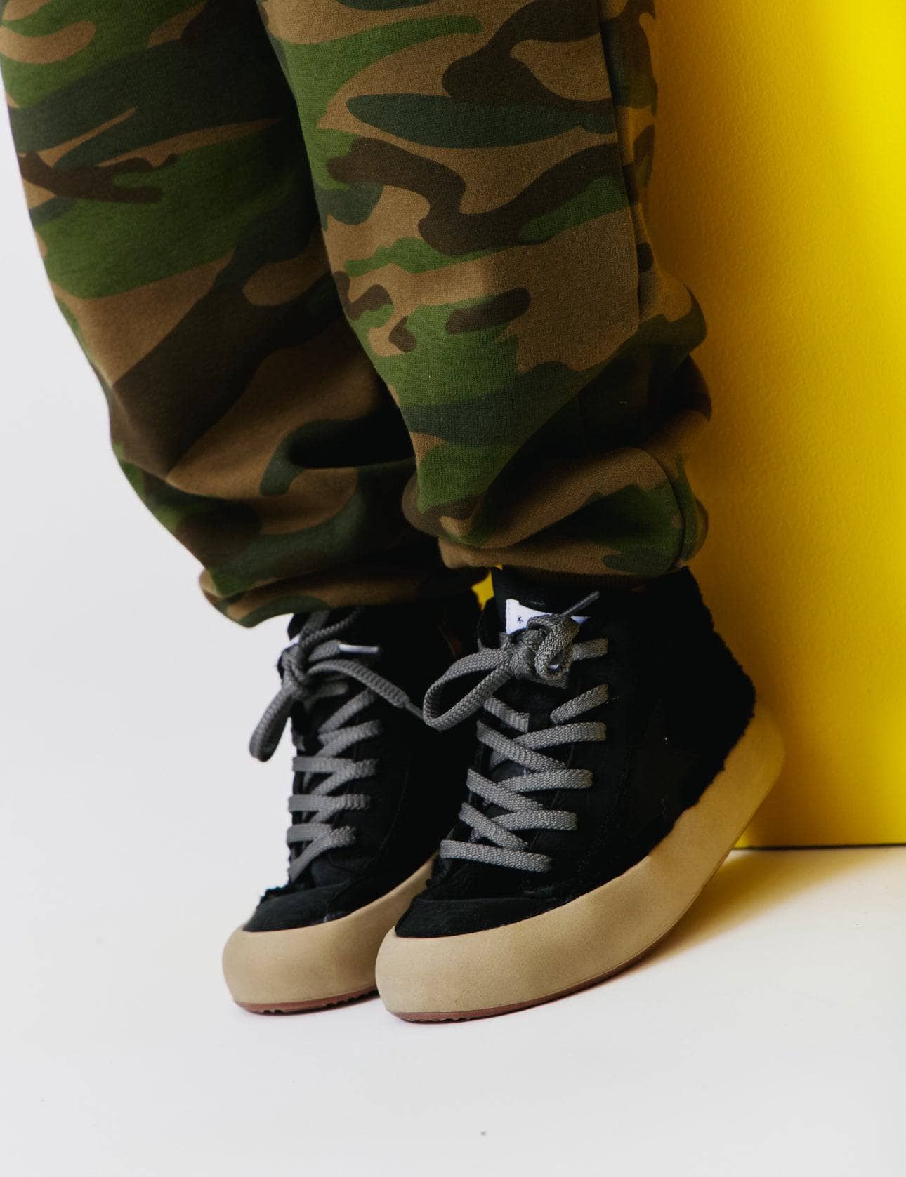 Blackout High-top Sherpa Sneaker Blackout High-top Sherpa Sneaker