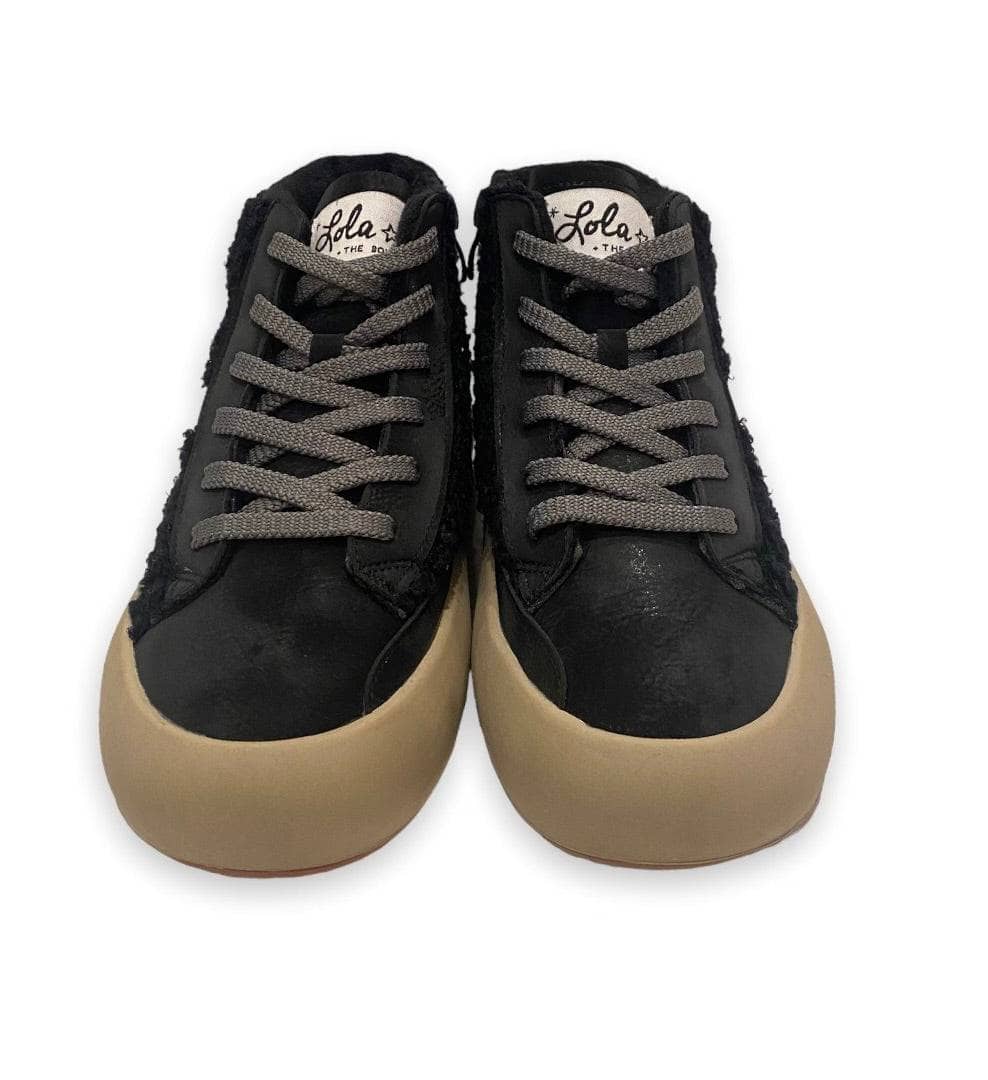 Blackout High-top Sherpa Sneaker Blackout High-top Sherpa Sneaker