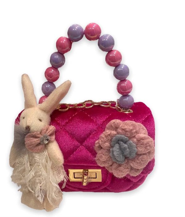 Bunny Velour Candy Purse