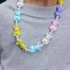 Rainbow Crystal Gum-Ball Necklace