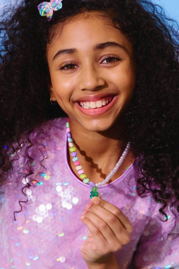 Candy Heart Bear Necklace