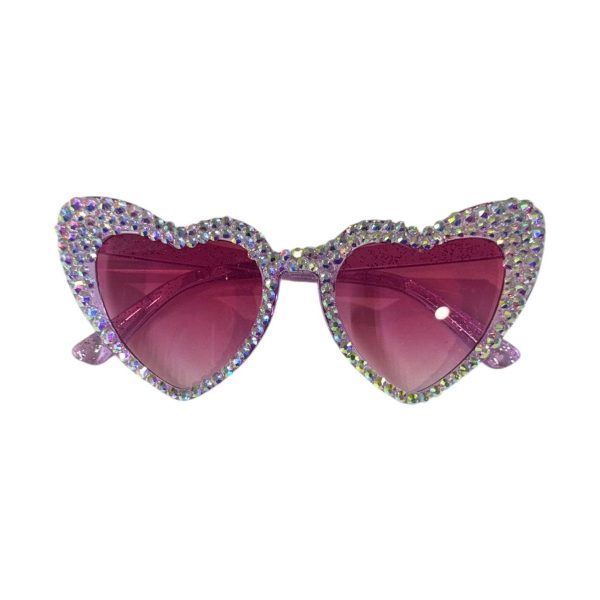 Crystal Encrusted Heart Sunnies