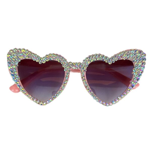 Crystal Encrusted Heart Sunnies