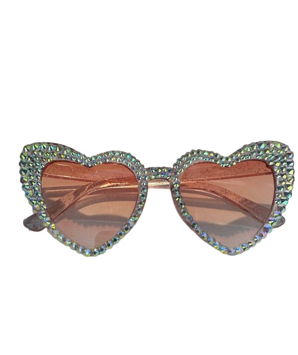 Crystal Encrusted Heart Sunnies
