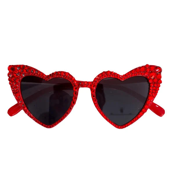 Crystal Encrusted Heart Sunnies