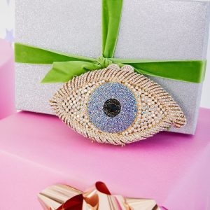 Crystal Evil Eye Clutch