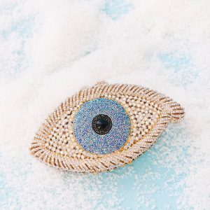 Crystal Evil Eye Clutch
