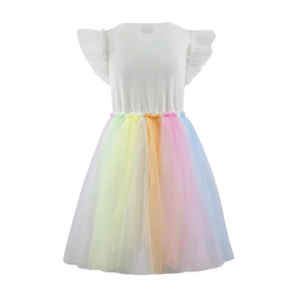 Crystal Rainbow Tulle Dress