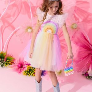 Crystal Rainbow Tulle Dress