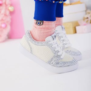 Diamonds and Pearls White Sneakers Diamonds and Pearls White Sneakers