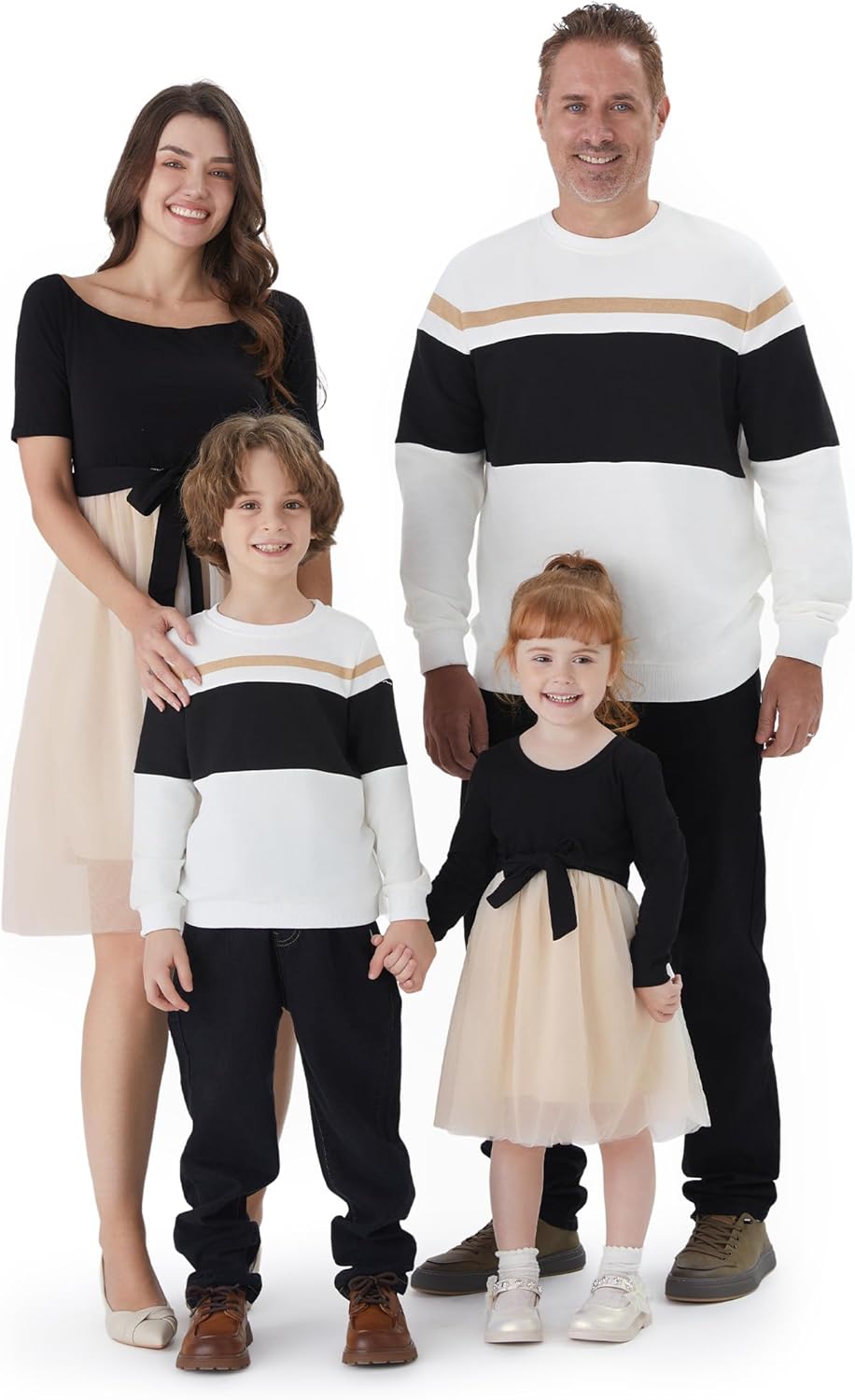 Family Matching Outfits Dresses and Sweatshirt Fall Winter Off Shoulder Dresses and Long Sleeve Sweatshirt Family Matching Outfits Dresses and Sweatshirt Fall Winter Off Shoulder Dresses and Long Sleeve Sweatshirt