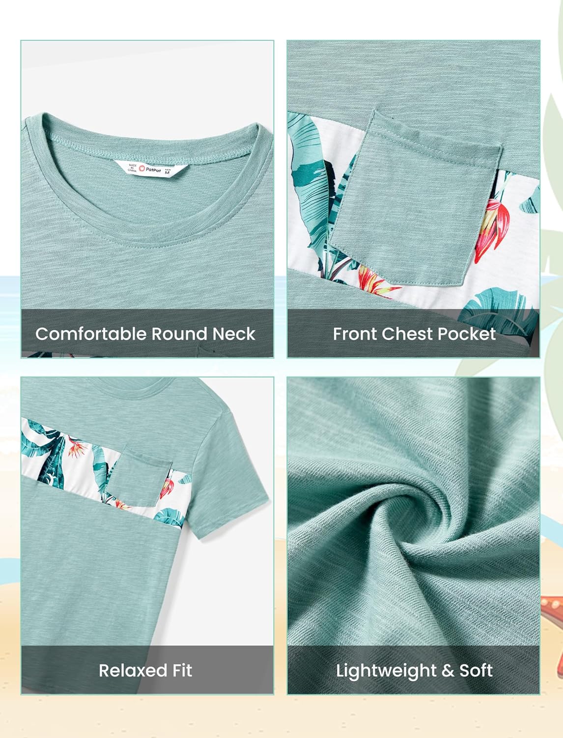 Family Matching Outfits Short Sleeve Belted Spliced Pattern Print Dresses and Casual T-Shirts Matching Sets Family Matching Outfits Short Sleeve Belted Spliced Pattern Print Dresses and Casual T-Shirts Matching Sets