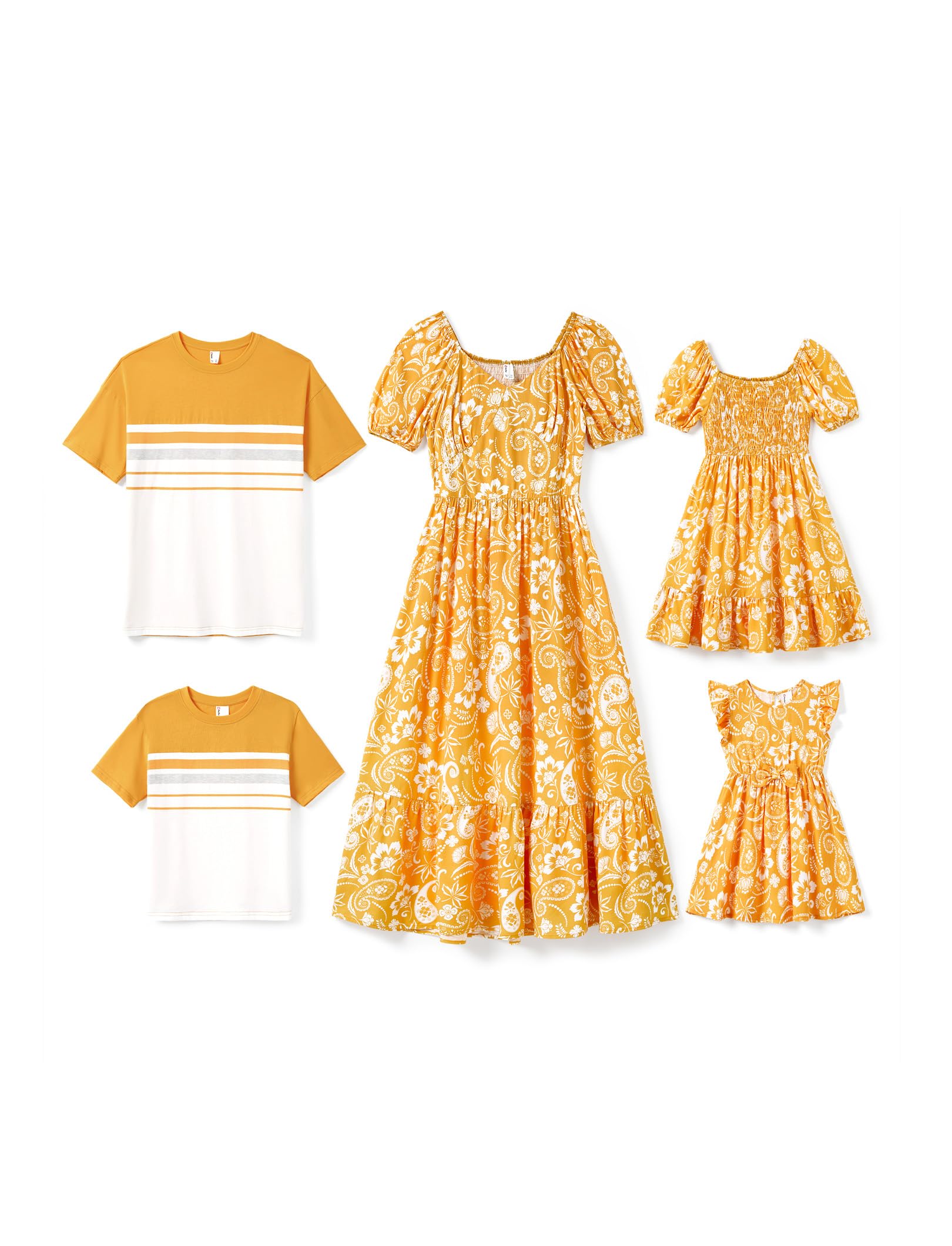 Family Matching Summer Outfits, Mommy and Me Matching Shirts Dresses Paisley Print Matching Dresses for Family Family Matching Summer Outfits, Mommy and Me Matching Shirts Dresses Paisley Print Matching Dresses for Family