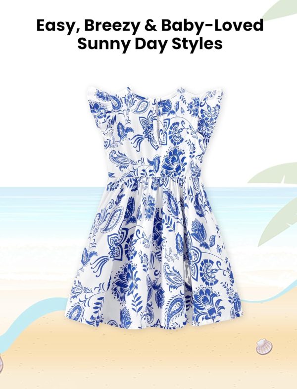 Family Matching Summer Outfits, Mommy and Me Matching Shirts Dresses Paisley Print Matching Dresses for Family
