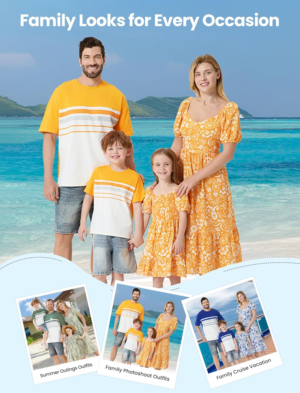 Family Matching Summer Outfits, Mommy and Me Matching Shirts Dresses Paisley Print Matching Dresses for Family Family Matching Summer Outfits, Mommy and Me Matching Shirts Dresses Paisley Print Matching Dresses for Family