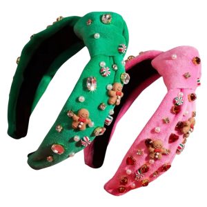 Gingerbread and Pearl Decor Headband Gingerbread and Pearl Decor Headband