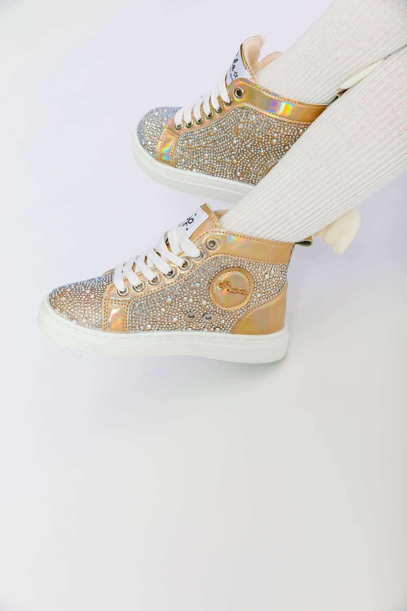 Gold Crystal Hologram Hightops Gold Crystal Hologram Hightops