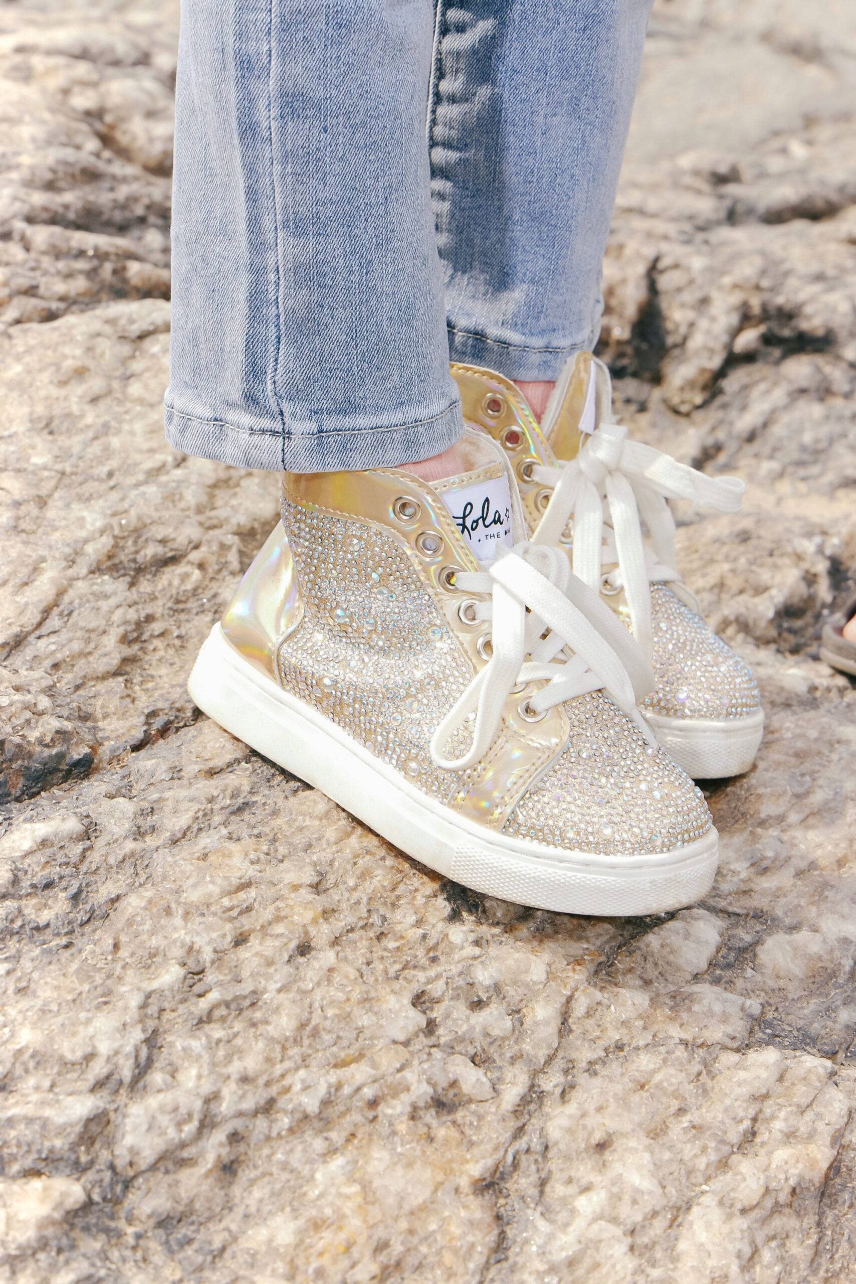 Gold Crystal Hologram Hightops Gold Crystal Hologram Hightops