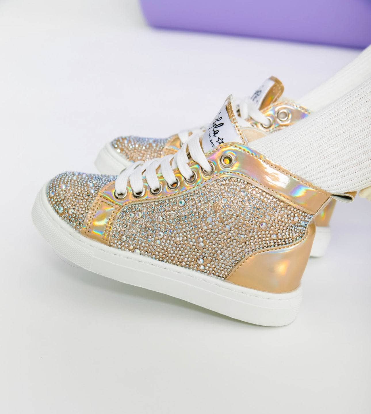 Gold Crystal Hologram Hightops Gold Crystal Hologram Hightops