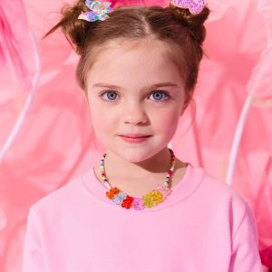 Gummy Bear Beaded Bracelet Necklace Set