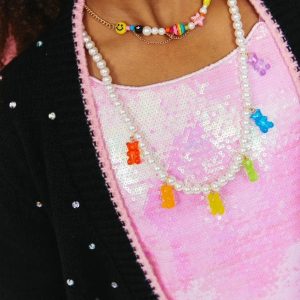 Gummy Bear Pearl Necklace