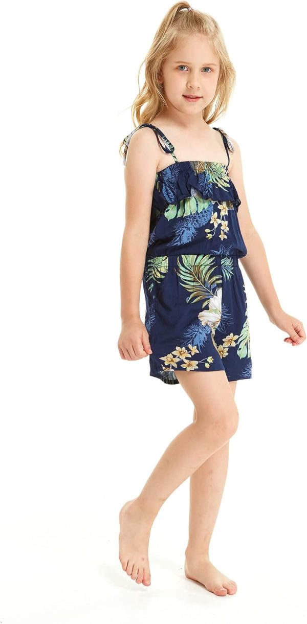 Matchable Family Hawaiian Luau Men Women Girl Boy Clothes in Pineapple Garden Navy