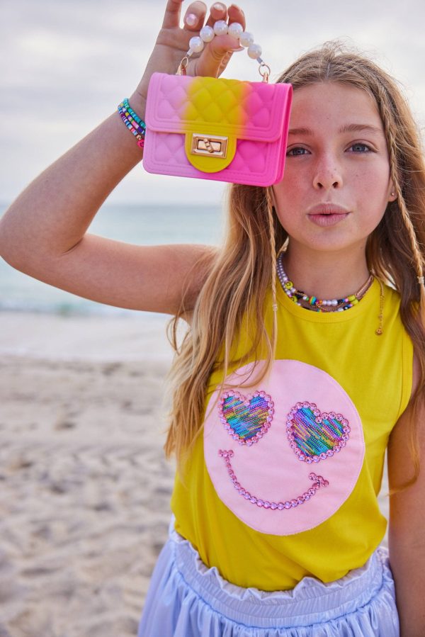 Mini Tie Dye Coco & Pearls Purse
