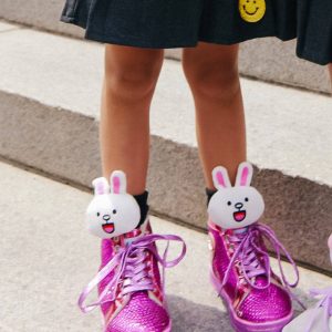 Pink Crystal Hologram Hightops
