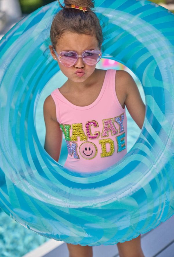 Pink Crystal VACAY MODE Swimsuit