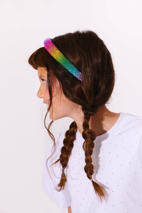 Rainbow Encrusted Headband