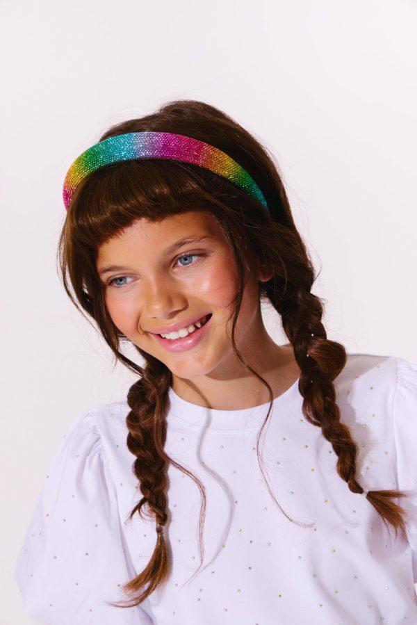 Rainbow Encrusted Headband