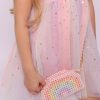 Crystal Encrusted Rainbow Clutch
