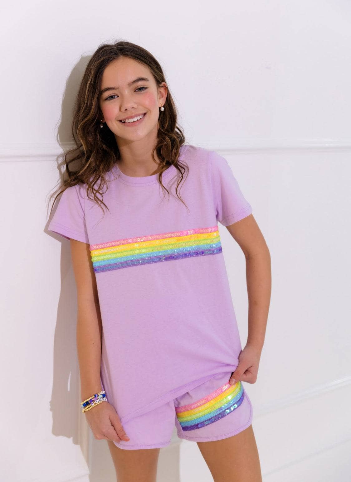 Rainbow Sequin Short Set Rainbow Sequin Short Set