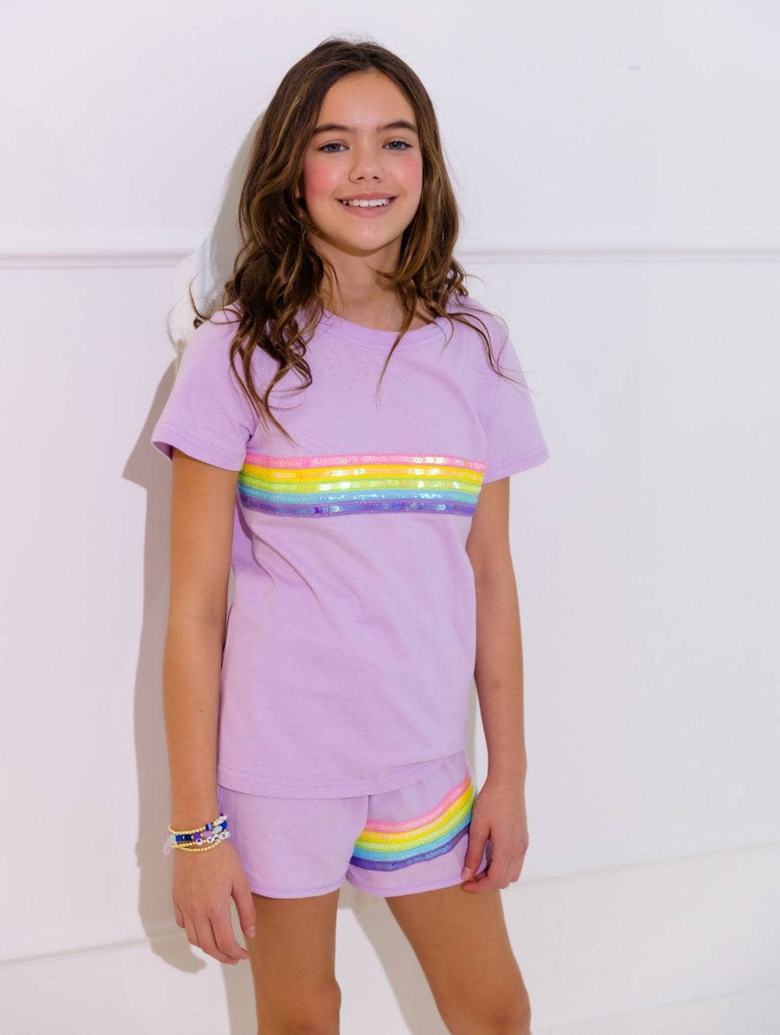 Rainbow Sequin Short Set Rainbow Sequin Short Set