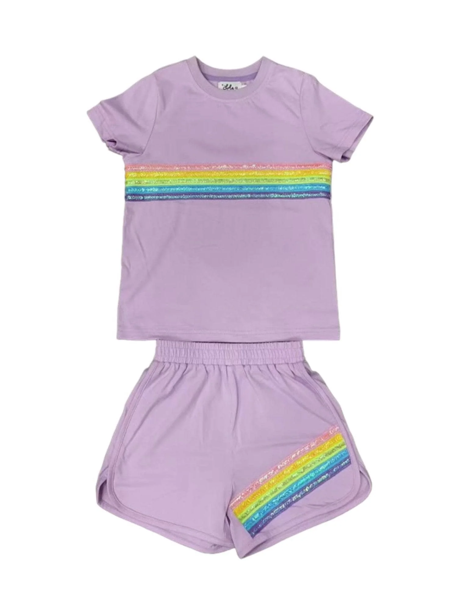 Rainbow Sequin Short Set Rainbow Sequin Short Set