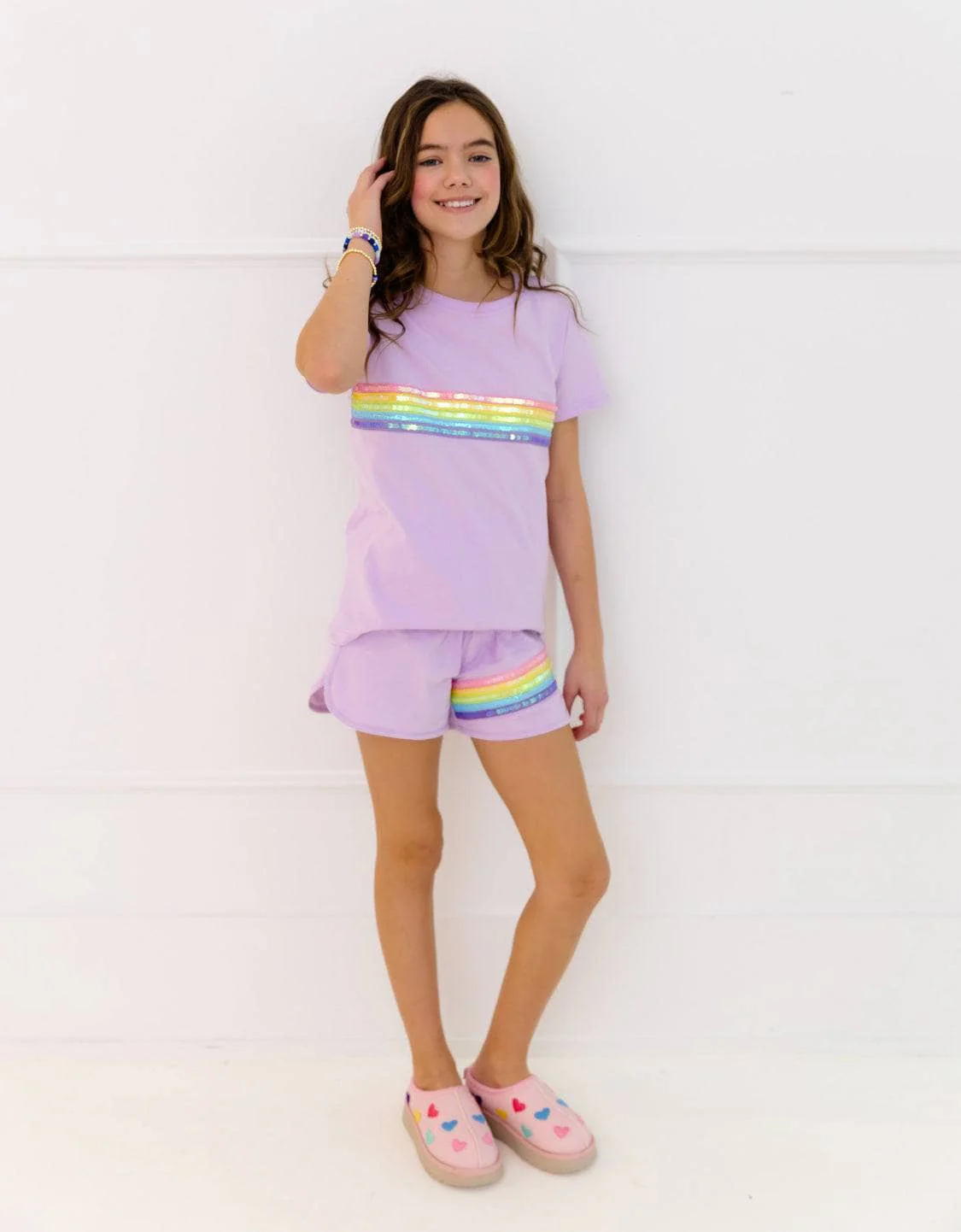 Rainbow Sequin Short Set Rainbow Sequin Short Set