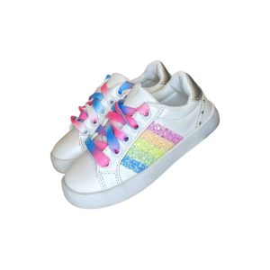 Rainbow Striped Sneakers