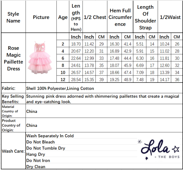 Rose Magic Paillette Dress