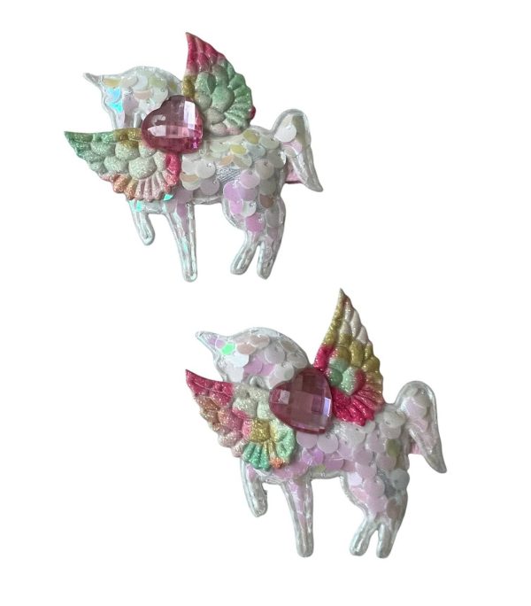 Sequin Unicorn Hair-clip (pack of 2)