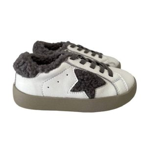 Sherpa Grey  Star Sneakers