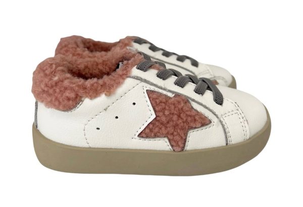 Sherpa Pink Star Sneakers